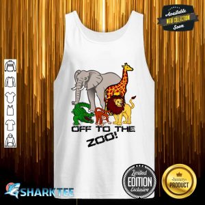Kids Off To The Zoo Animal Boys Girls Child Trip Vacation Tank Top