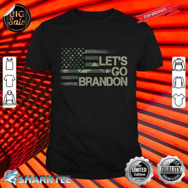 Let's Go Brandon Conservative Anti Liberal US Flag Shirt