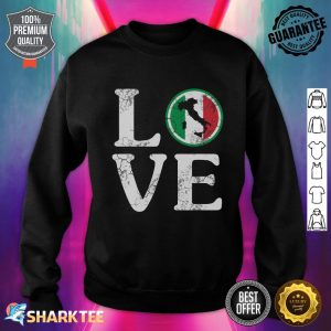 Love Italy Map Flag Italian Italia Family Heritage Sweatshirt