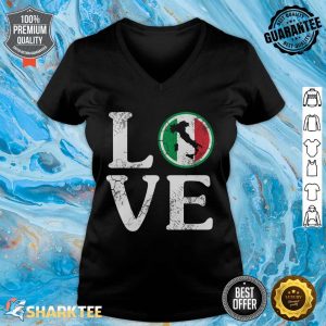Love Italy Map Flag Italian Italia Family Heritage V-neck