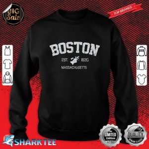 Vintage Boston Massachusetts Est. 1630 Souvenir Gift Sweatshirt