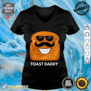 Mens Toast Daddy I Love Bread V-neck