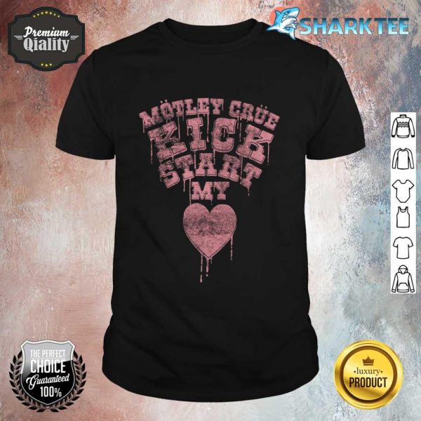 Mötley Crüe Kickstart My Heart Drip Font Shirt