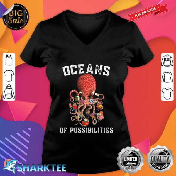 Oceans of Possibilities Summer Reading Librarian V-neck