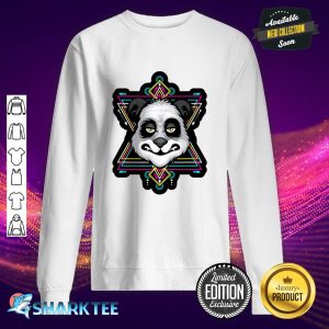 Panda Head Sacred Geometry Fractal Patterns Art Good Vibe Sweatshirt
