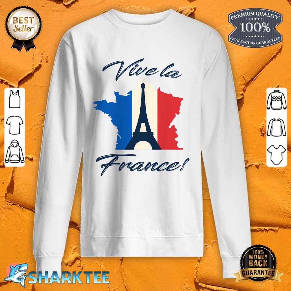 Paris France Flag Eiffel Tower French Souvenir Travel Sweatshirt