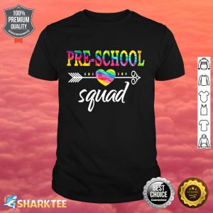 Pre School Squad Teacher Student Team Pre K Back To School Shirt