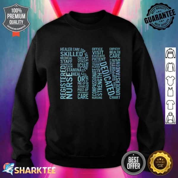 Registered Nurses Paint RN Gift Sweatshirt