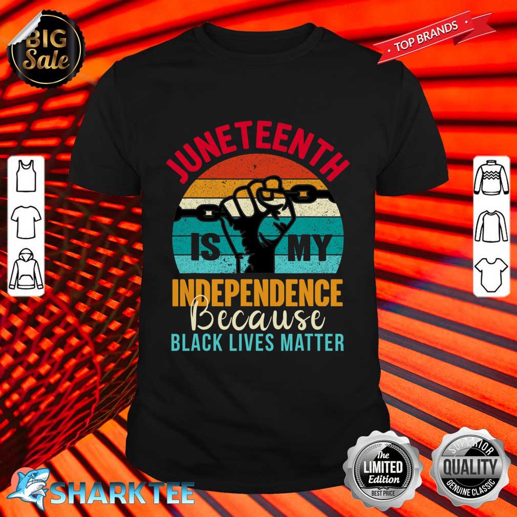 Retro Juneteenth Is My Independence Day Free Since 1865 Shirt