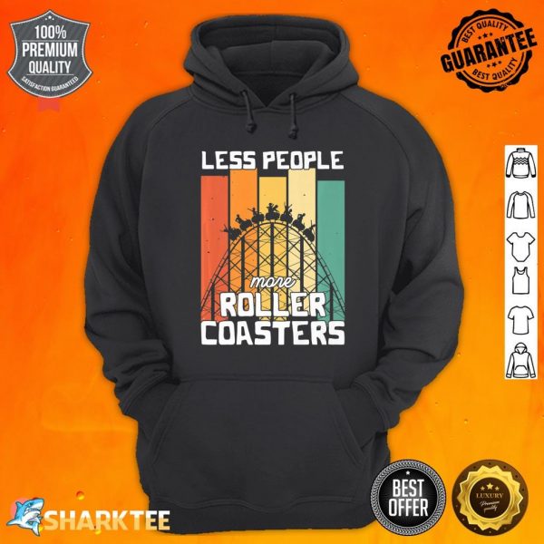 Roller Coaster Design for a Theme Park Lover Premium Hoodie