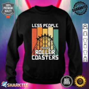 Roller Coaster Design for a Theme Park Lover Premium Sweatshirt