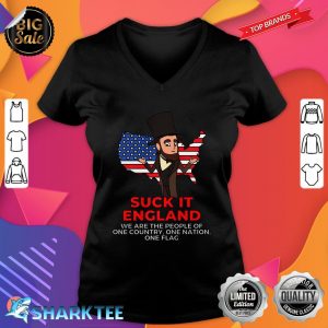 Suck It England 4th Of July Funny Independence Day Premium V-neck