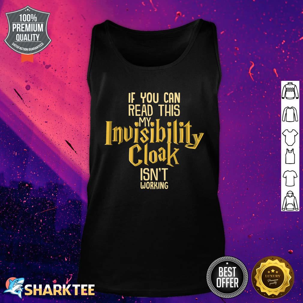 Invisibility Cloak Shirt Geek Book Movie Lover Kids Tank Top 