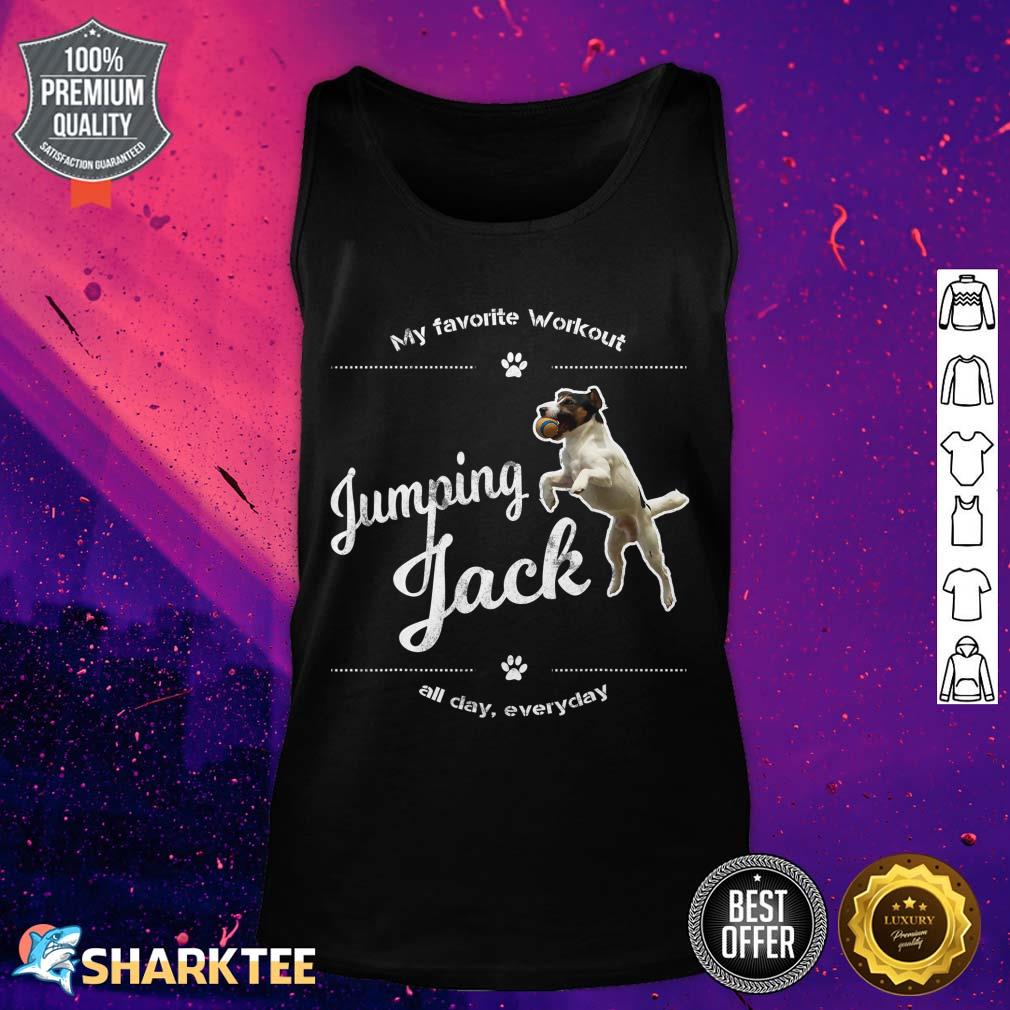 Jack Russell Terrier Dog Jumping Jack Tee Funny Gift Tank top