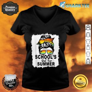 Teacher End Of Year Shirt School's Out For Summer Last Day V-neck