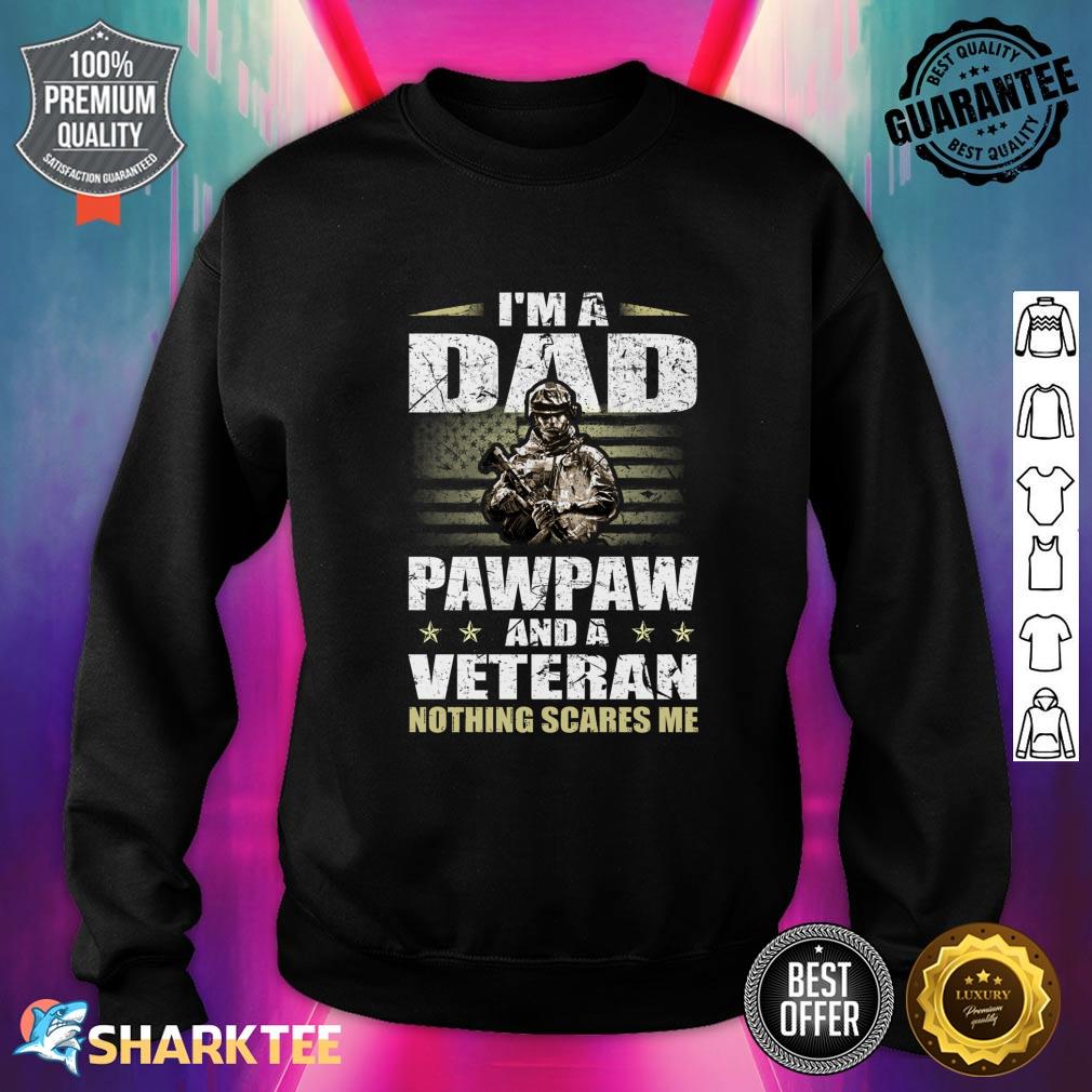 Veteran 365 I'm A Dad Pawpaw Veteran Father's Day Funny Men Sweatshirt
