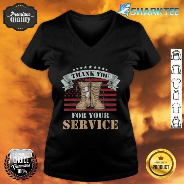 Veterans Day Thank You For Your Service V-neck