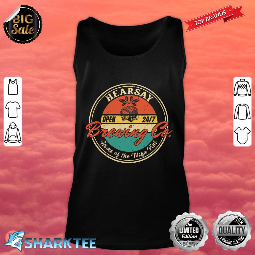 Vintage Mega Pint Brewing Co Happy Hour Anytime Hearsay Tank Top 