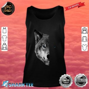 Wolf Split Face Wolf Magical Wolves Tank top