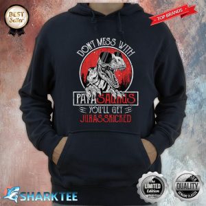 Dont Mess With Papasaurus Youll Get Jurasskicked Fathers Day Hoodie