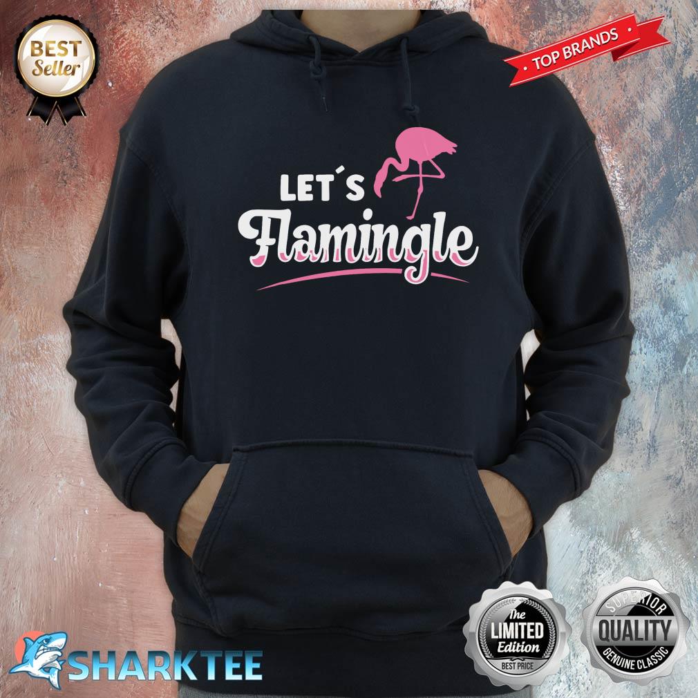 Flamingo Flock Animal Lets Flamingle Hoodie