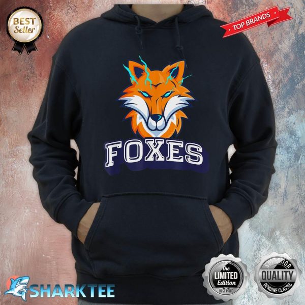 Foxes Lovers Fan Animal Wildlife Team Supporter Sports Hoodie