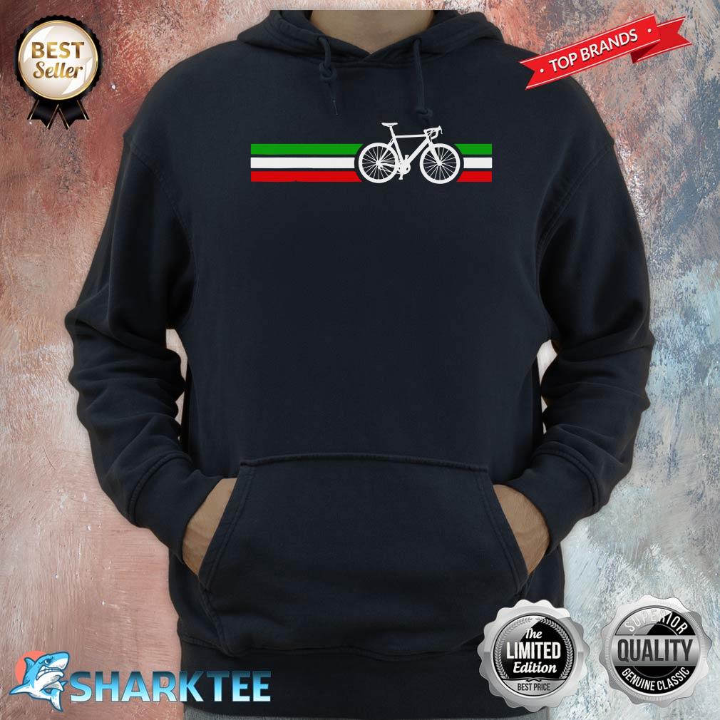 Bicycle Bike Cyclist Italian Flag Hoodie