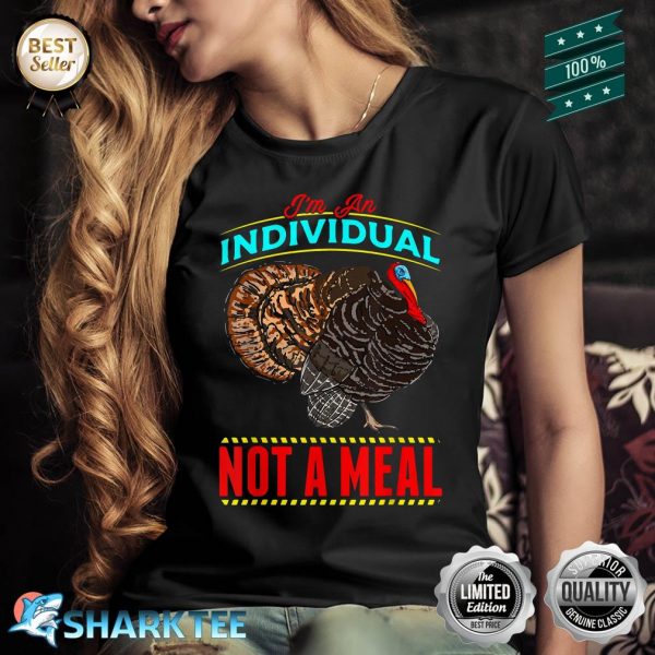 I'm An Individual Not A Meal Animal Rights Peacock Peafowl Shirt