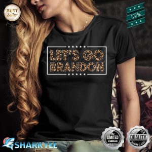 Let’s Go Brandon Conservative Leopard Print for Women Girls Shirt