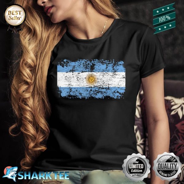 Argentina Flag Vintage Men Women Kids Argentina Shirt