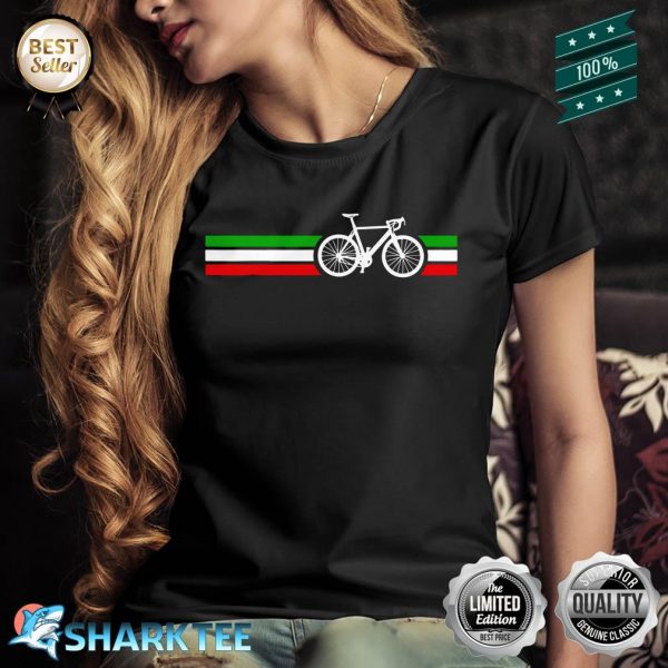 Bicycle Bike Cyclist Italian Flag Shirt