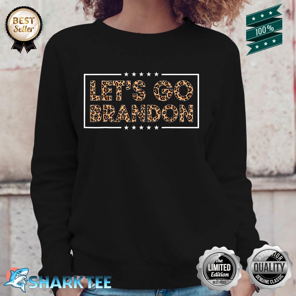 Let’s Go Brandon Conservative Leopard Print for Women Girls Sweatshirt