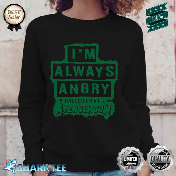 Marvel Ms. Marvel Hulk New Jersey Avengercon Always Angry Sweatshirt