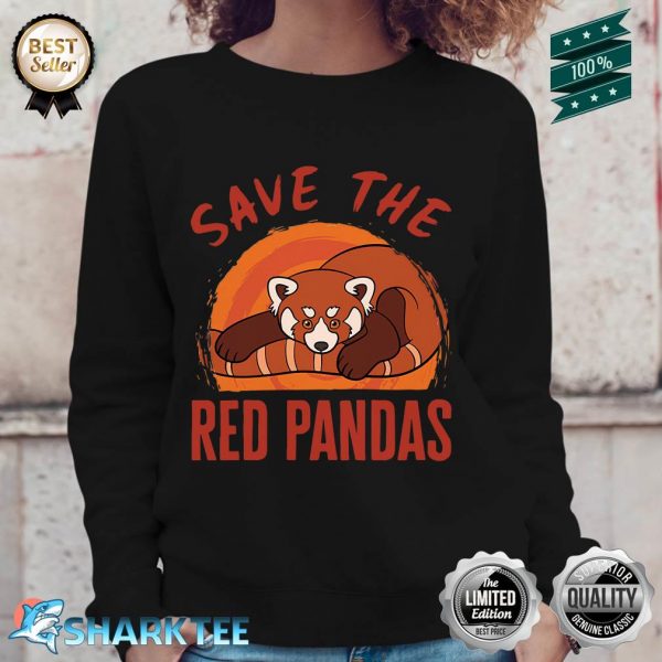 Save the Red Pandas Edo Koala Bear Lover Endangered Animals Sweatshirt