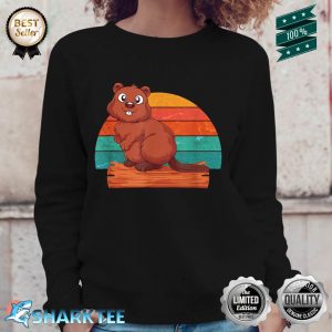 Retro Animal Beaver Sweatshirt