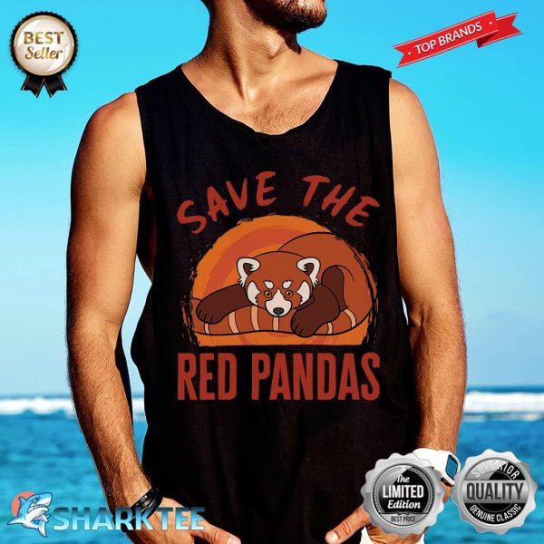 Save the Red Pandas Edo Koala Bear Lover Endangered Animals Tank-top