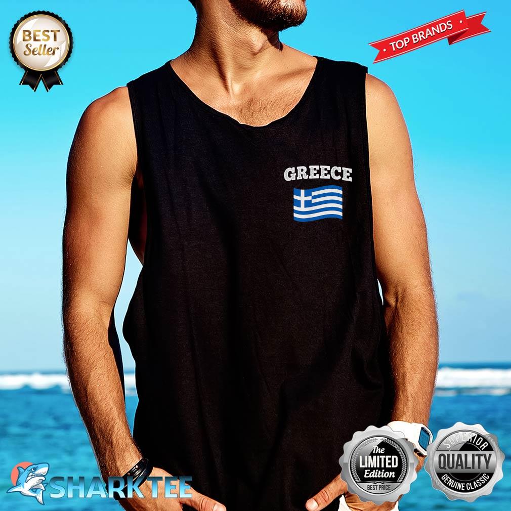 GREECE Flag Sport Competition Proud Vacation Souvenir Tank-top