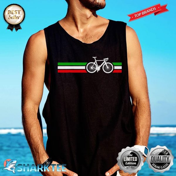 Bicycle Bike Cyclist Italian Flag Tank-top