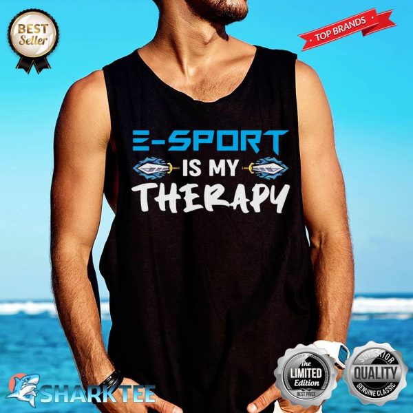 E-Sport Is My Therapy ESport Game Gaming Tank-top