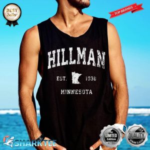 Hillman Minnesota MN Vintage Athletic Sports Design Premium Tank-top