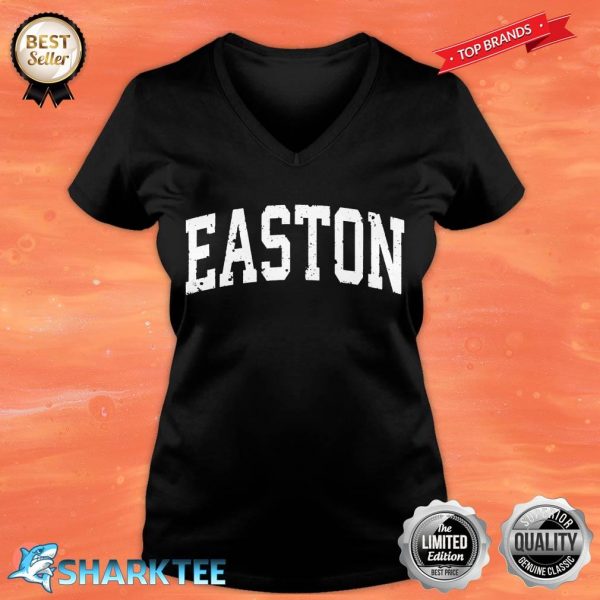 Easton Maryland MD Vintage Athletic Sports Design V-neck