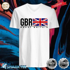 Great Britain Flag Union Jack British Athletic Team Sports V-neck