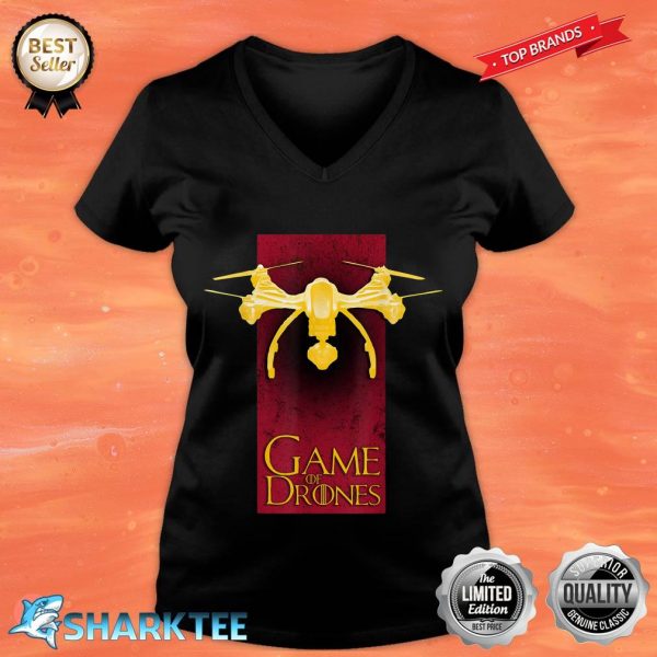 Game Of Drones Funny Cool Drone Game Pilot Fan Gift V-neck