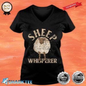 Sheep Whisperer Farm Animal Lover Farmer Funny Sheep V-neck