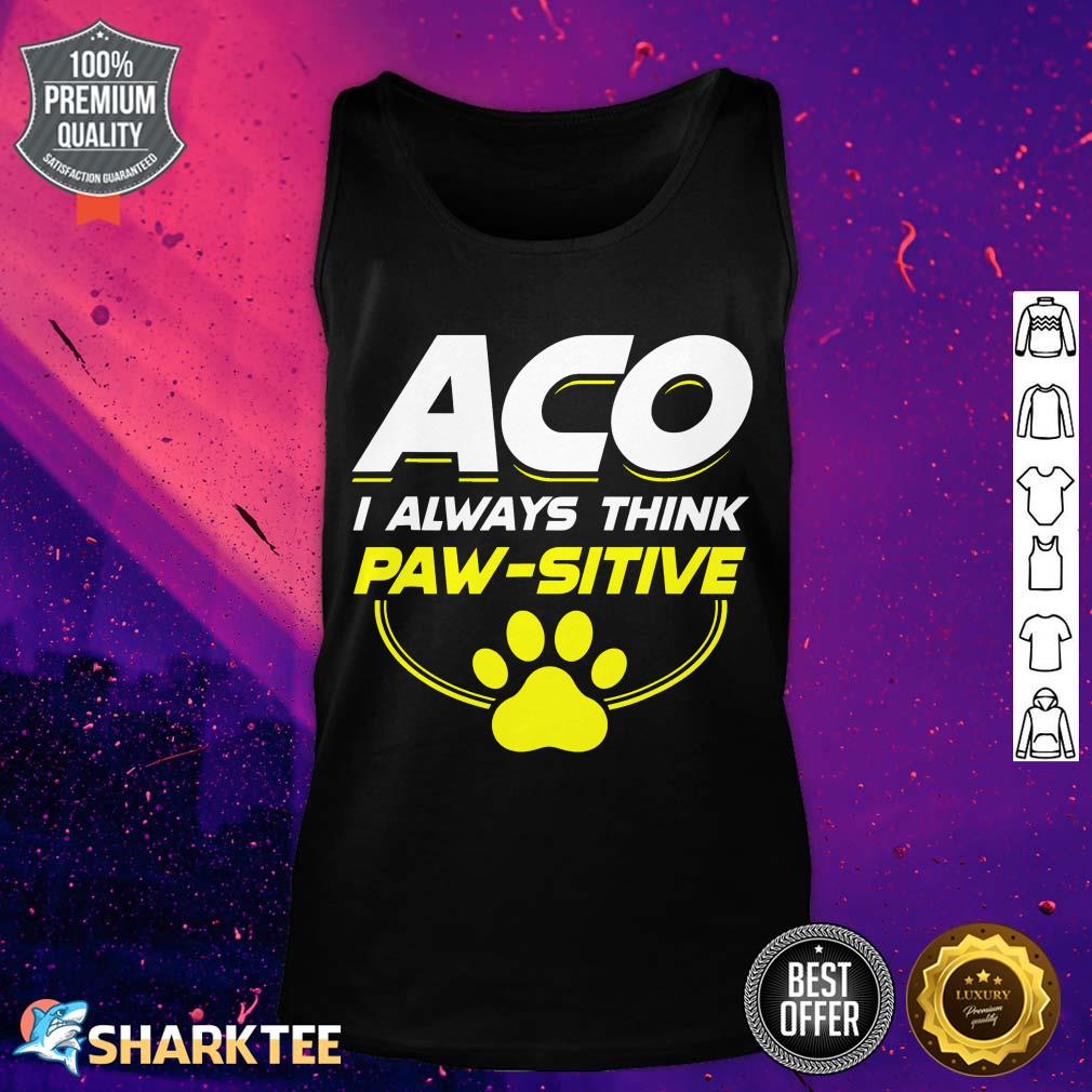 ACO Animal Rescue Officer Dog paw Pawsitive tank top