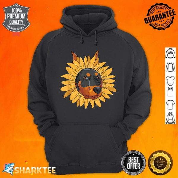 Dog Owner Pet Animal Dog Lover Hippie Sunflower Doberman hoodie