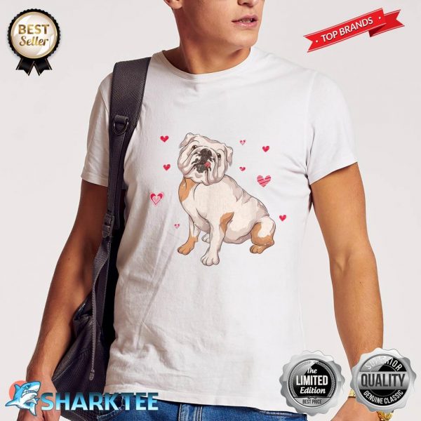 Dog Owner Pet Animal Lover Heart Cute English Bulldog Shirt