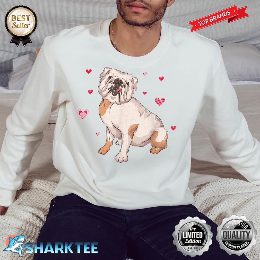 Dog Owner Pet Animal Lover Heart Cute English Bulldog Sweatshirt