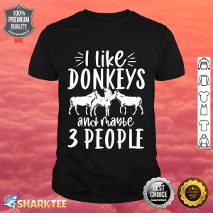 Donkey Lover Animal Lover Farm Animal Farmer Funny Donkey shirt