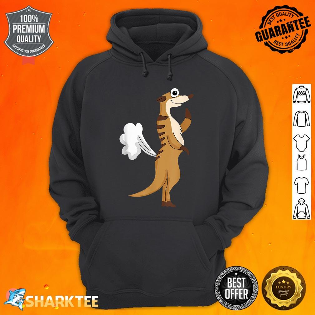 Funny Farting Meerkat Humorous Animal hoodie